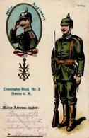 Regiment Hanau (6450) Nr. 3 Eisenbahn Regt.  1917 I-II Chemin De Fer - Regiments