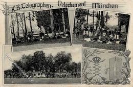 Regiment München (8000) K. B. Telegraphen-Detachement 1908 I-II - Regimente