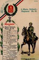 Regiment Nr. 83 3. Rhein. Feldart. Regt. I-II - Regiments