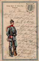 Regiment Nürnberg (8500) Nr. 14 Kgl. Bayer. Inft. Regt. Hartmann  1900 I-II - Regiments