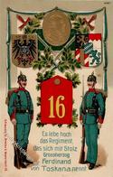 Regiment Passau (8390) Nr. 16 Bayer. Inf. Regt. Grossherzog Ferdinand Von Toskana 1912 I-II - Regiments