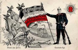 Regiment Schöneberg (1000) Nr. 2 Eisenbahnregiment 1905 I-II (fleckig) - Regiments