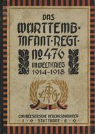 Regimentsgeschichte Die Geschichte Des Württ. Inf. Regt. No. 476 Im Weltkrieg 1914-18 Nick, Oberst 1921 Verl. Chr. Belse - Régiments