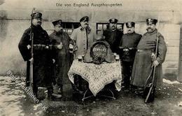 Feldpost WK, 1914/15 (Die Von England Ausgehungerten), Eckstauchung, 5 Pf Grün, 8.4.15 I-II - War 1914-18