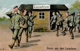 Feldpost WK, Farbige AK Gruß Aus Dem Lausoleum, Ungebraucht I-II - Oorlog 1914-18