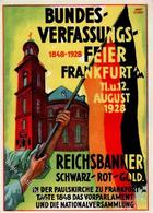 Weimarer Republik Frankfurt (6000) Sign. Scheil, Hans Bundesverfassungsfeier Reichsbanner 1928 Künstlerkarte I-Ii (fleck - Geschichte