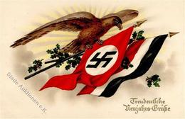 FAHNE/STANDARTE WK II - ADLER - Treudeutsche Neujahrs-Grüsse I - War 1939-45