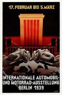 Propaganda WK II Berlin (1000) WK II Int. Automobil U. Motorrad Ausstellung  I-II Expo - War 1939-45