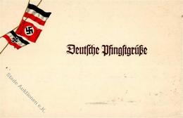 Propaganda WK II Deutsche Pfingstgrüße Präge-Karte I-II - War 1939-45