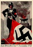 Propaganda WK II Gedenken Des 9. November 1923 Sign. Friedmann, Hans I-II - Weltkrieg 1939-45