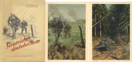 Propaganda WK II Siegreiches Deutsches Herr Eine Bildmappe Vom Einsatz Unseres Heere Mit 15 Kunstdrucken I-II - War 1939-45