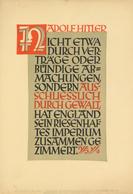 Propaganda WK II Wochenspruch Der NSDAP Plakat  24 X 35 Cm I-II - Oorlog 1939-45