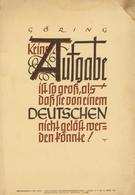 Propaganda WK II Wochenspruch Der NSDAP Plakat  24 X 35 Cm II (kleine Einrisse) - Oorlog 1939-45