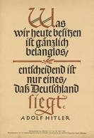 Propaganda WK II Wochenspruch Der NSDAP Plakat  24 X 35 Cm II (kleine Einrisse, Ecke Ab) - War 1939-45
