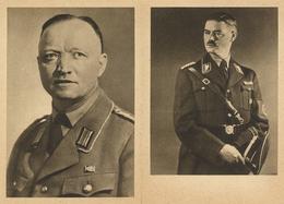 WK II Josef Wagner, Martin Mutschmann U. Willy Grimm 3-fach Klappkarte I-II - War 1939-45