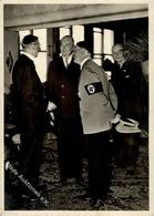 Hitler Chamberlain WK II   Foto AK I-II - Guerra 1939-45