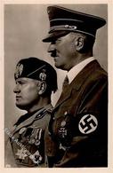 Hitler Mussolini WK II   Foto AK I-II - Guerre 1939-45