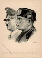 Hitler Mussolini WK II I-II - Guerre 1939-45