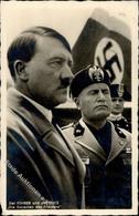 Hitler Mussolini WK II PH M 4  I-II (Ecke Abgestoßen) - Guerre 1939-45