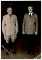 Hitler U. Mussolini I-II (rücks. Klebespuren) - War 1939-45