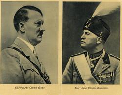 Hitler U. Mussolini Klappkarte I-II - Guerre 1939-45