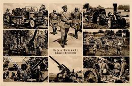 Hitler WK II Unsere Wehrmacht Schwere Artillerie Foto AK I-II - Guerre 1939-45