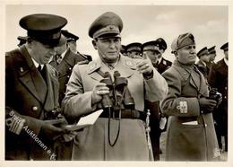 Göring WK II Mussolini Auf Sizilien Foto AK I-II - War 1939-45