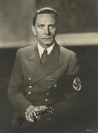 Dr. GOEBBELS WK II - Seltenes Foto (keine Ak, 13x17,9cm) Sign. Sandau I - Guerra 1939-45