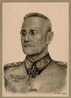 Ritterkreuzträger WK II Halder Generaloberst Künstlerkarte I-II - War 1939-45