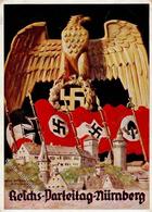 Reichsparteitag Nürnberg (8500) 1935 WK II Sign. Friedmann, Hans Künstler-Karte I-II (Ecken Abgestoßen) - War 1939-45