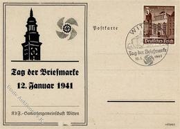 WITTEN WK II - TAG Der BRIEFMARKE 1941 Mit S-o - Unten Kratzspur! - War 1939-45