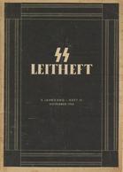 SS Buch WK II SS Leitheft 9. Jahrgang Heft 11 November 1943 Hrsg. Der Reichsführer SS 46 Seiten Einige Abbildungen II - Oorlog 1939-45