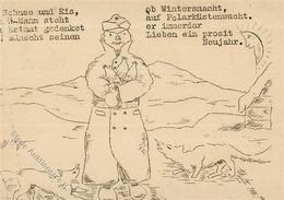 SS Ob Schnee Und Eis Ob Winternacht Ein SS-Mann Steht Auf Polarküstenwacht ... I-II R!R!R! - War 1939-45