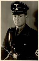 SS Portrait Soldat Uniform Foto-Karte I-II - Guerre 1939-45