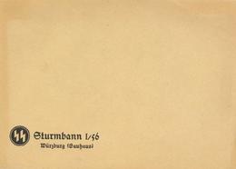 SS WK II Briefumschlag SS Sturmbann I/56 Würzburg Gauhaus I-II - Guerre 1939-45