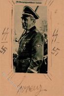 SS WK II Obergruppenführer Lorenz Handgemacht Aus Zeitungsausschnitten Mit Unterschrift KEINE AK - Guerre 1939-45
