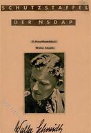 SS WK II Ritterkreuzträger Schmidt, Walter Hauptsturmführer Handgemacht Aus Zeitungsausschnitten Mit Unterschrift KEINE  - War 1939-45