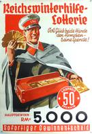 WHW Plakat 58 X 41 Cm Reichswinterhilfe Lotterie II - Oorlog 1939-45