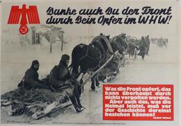 WHW Plakat 59 X 42 Cm Danke Auch Du Der Front ... I-II - Guerra 1939-45