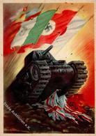 Panzer (WK II) WK II Propaganda Italien Künstlerkarte I-II Réservoir - Guerra 1939-45