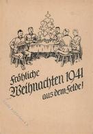 Weihnacht Im Feld WK II 1941 I-II (Stauchung) - Guerra 1939-45