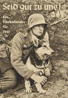 SCHÄFERHUND - Kartondeckblatt Zum Aufstellen D. Tierkalender 1941, WK II, II - War 1939-45