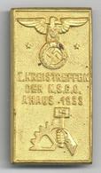 WK II Anstecknadel Ahaus (4422) I. Kreistreffen Der N.S.B.O 1933 I-II - War 1939-45