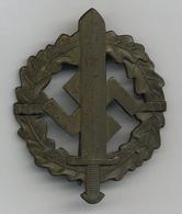 WK II Anstecknadel SA Wehrabzeichen Bronze I-II - Guerra 1939-45