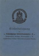 WK II Dokumente - Reichsfachgruppe REISEBRIEFTAUBENWESEN - 15seitige Satzung 1937 I-II - Guerra 1939-45