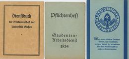 WK II Dokumente Lot Mit 11 Arbeitsbüchern Und Pflichtenhefte II - Guerre 1939-45