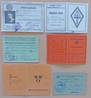 WK II Dokumente Lot Mit 7 Ausweisen / Mitgliedskarten NS Frauenschaft I-II - War 1939-45