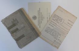 WK II Dokumente Nachlaß Karl Fritsch Wehrpaß Mit Eintrag Kriegsverdienstkreuz 2. Kl. M. Schwertern, Besitzzeugnis Entlas - Guerre 1939-45