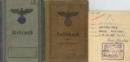 WK II Dokumente Soldbuch Und Wehrpass Eines Mienenräumers In Norwegen I-II - War 1939-45