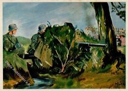 WK II Flak Sign. Kück  Künstlerkarte I-II - Guerre 1939-45